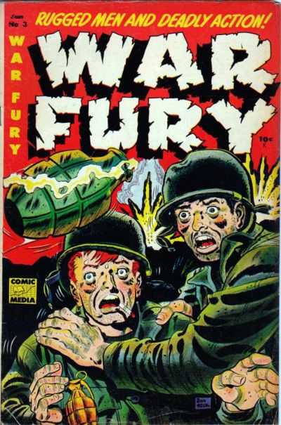 Cover for War Fury (Comic Media, 1952 series) #3