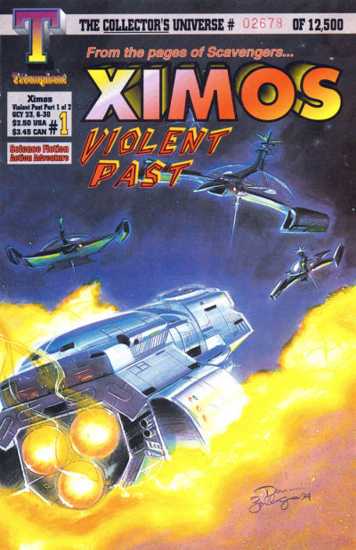 Cover for Ximos: Violent Past (Triumphant, 1994 series) #1