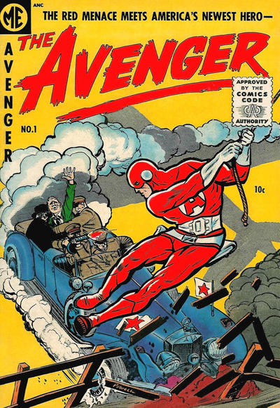 Cover for The Avenger (Magazine Enterprises, 1955 series) #1 [A-1 #129]