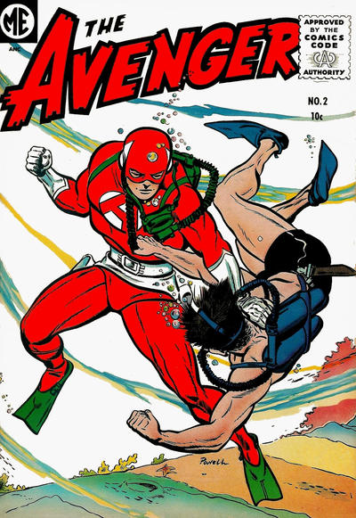 Cover for The Avenger (Magazine Enterprises, 1955 series) #2 [A-1 #131]