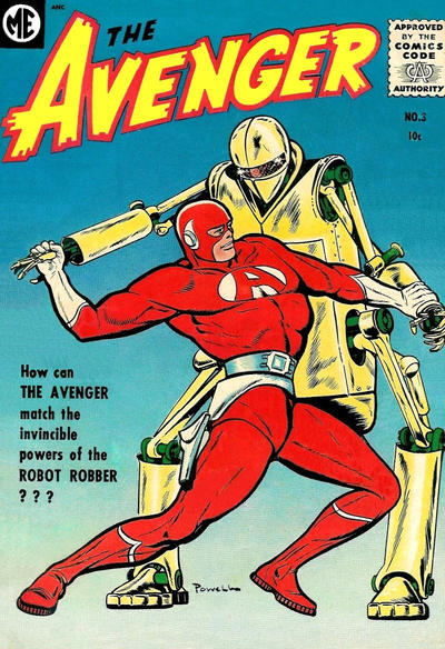 Cover for The Avenger (Magazine Enterprises, 1955 series) #3 [A-1 #133]