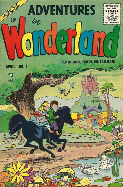 Cover for Adventures in Wonderland (Lev Gleason, 1955 series) #1