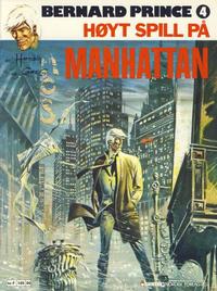 Cover for Bernard Prince (Semic, 1979 series) #4 - Høyt spill på Manhattan