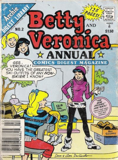 Cover for Betty and Veronica Annual Digest Magazine (Archie, 1989 series) #2