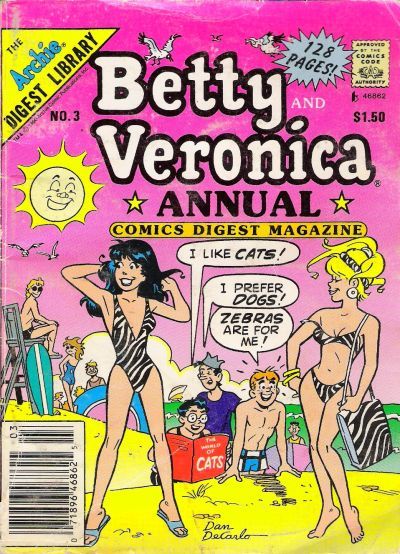 Cover for Betty and Veronica Annual Digest Magazine (Archie, 1989 series) #3