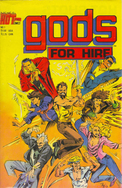 Cover for Gods for Hire (Hot Comics International, 1986 series) #1