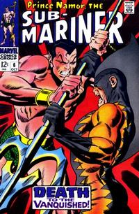 Cover for Sub-Mariner (Marvel, 1968 series) #6