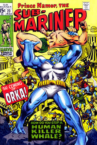 Cover for Sub-Mariner (Marvel, 1968 series) #23