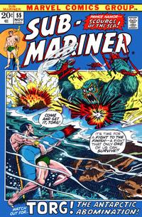 Cover for Sub-Mariner (Marvel, 1968 series) #55