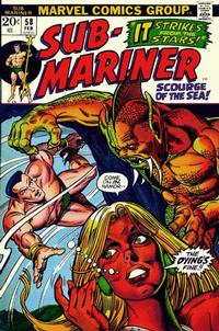 Cover for Sub-Mariner (Marvel, 1968 series) #58