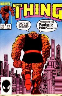 Cover Thumbnail for The Thing (Marvel, 1983 series) #23 [Direct]