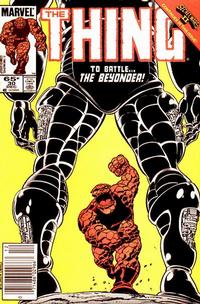 Cover for The Thing (Marvel, 1983 series) #30 [Newsstand]