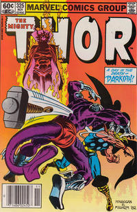Cover for Thor (Marvel, 1966 series) #325 [Newsstand]