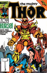 Cover for Thor (Marvel, 1966 series) #363 [Direct]