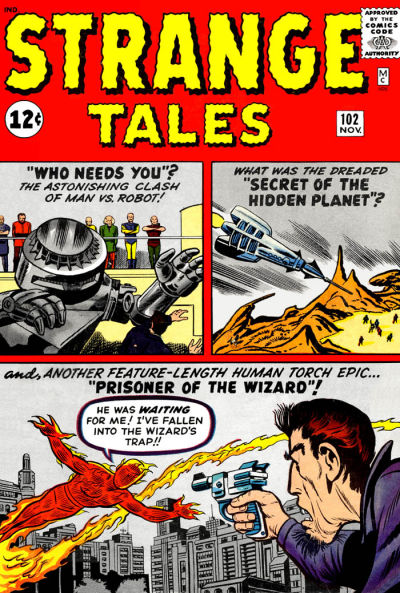 Cover for Strange Tales (Marvel, 1951 series) #102