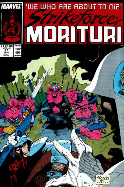 Cover for Strikeforce: Morituri (Marvel, 1986 series) #21