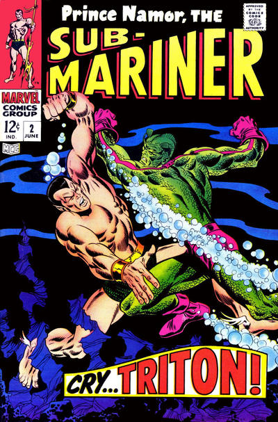 Cover for Sub-Mariner (Marvel, 1968 series) #2