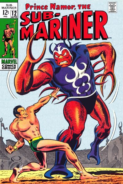 Cover for Sub-Mariner (Marvel, 1968 series) #12
