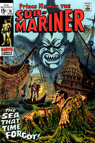 Cover for Sub-Mariner (Marvel, 1968 series) #16