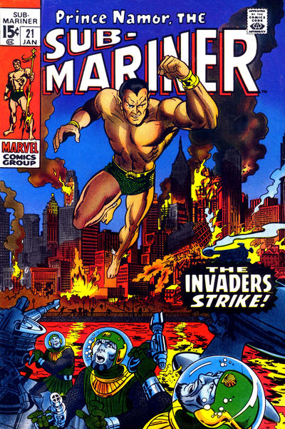 Cover for Sub-Mariner (Marvel, 1968 series) #21