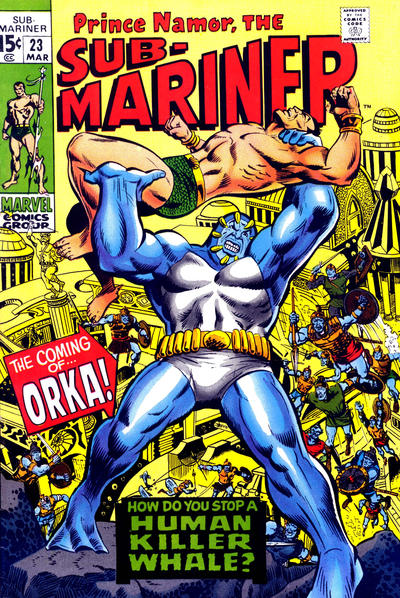 Cover for Sub-Mariner (Marvel, 1968 series) #23