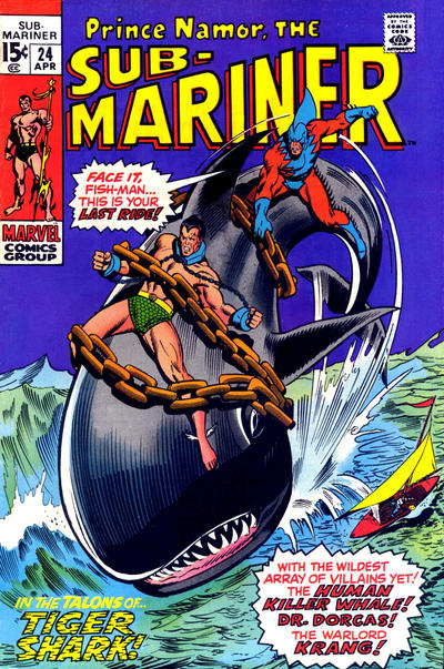 Cover for Sub-Mariner (Marvel, 1968 series) #24