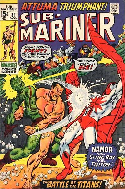 Cover for Sub-Mariner (Marvel, 1968 series) #31