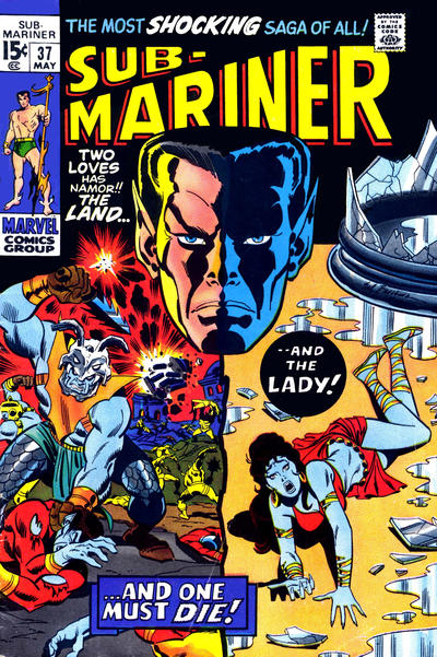 Cover for Sub-Mariner (Marvel, 1968 series) #37