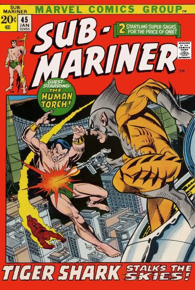 Cover for Sub-Mariner (Marvel, 1968 series) #45