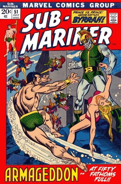 Cover for Sub-Mariner (Marvel, 1968 series) #51