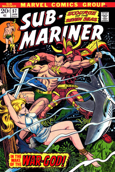Cover for Sub-Mariner (Marvel, 1968 series) #57
