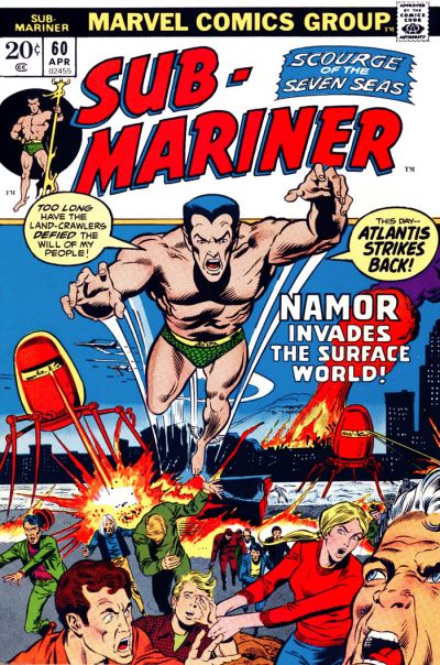 Cover for Sub-Mariner (Marvel, 1968 series) #60