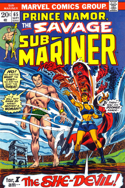 Cover for Sub-Mariner (Marvel, 1968 series) #65