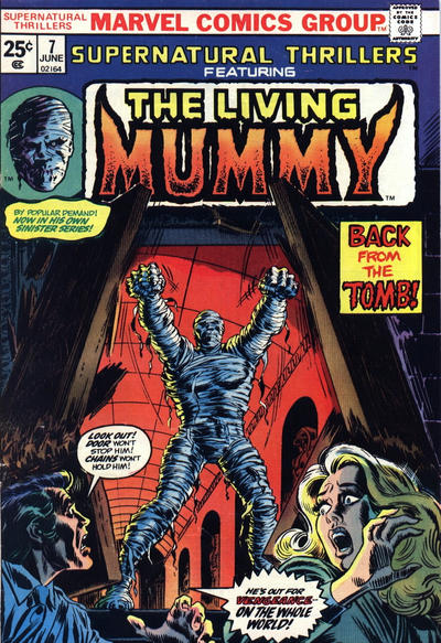 Cover for Supernatural Thrillers (Marvel, 1972 series) #7