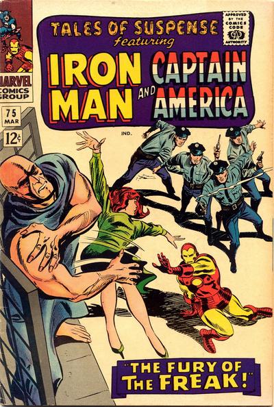 Cover for Tales of Suspense (Marvel, 1959 series) #75