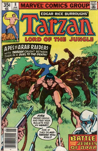 Cover for Tarzan (Marvel, 1977 series) #8