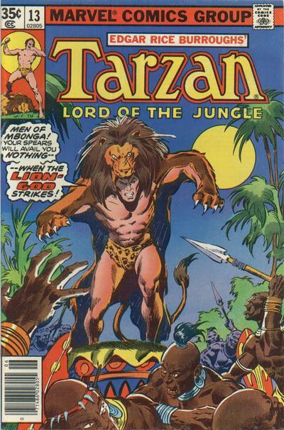 Cover for Tarzan (Marvel, 1977 series) #13