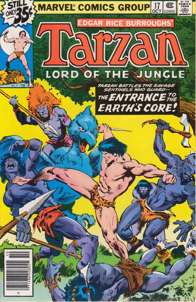Cover for Tarzan (Marvel, 1977 series) #17 [Newsstand]