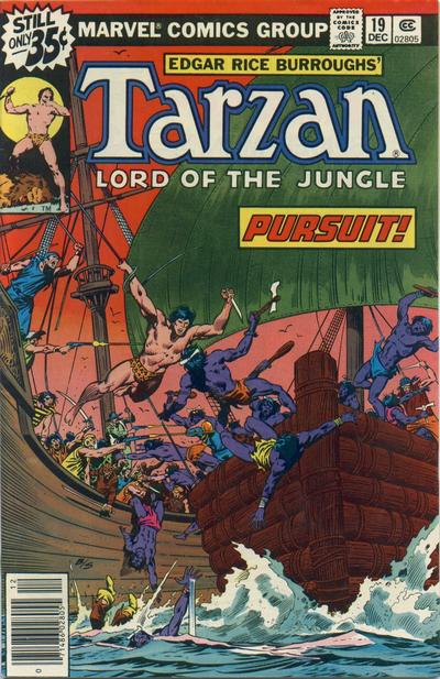 Cover for Tarzan (Marvel, 1977 series) #19