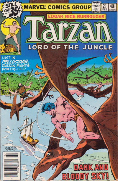 Cover for Tarzan (Marvel, 1977 series) #21 [Regular Edition]