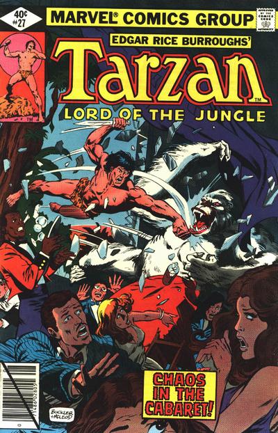 Cover for Tarzan (Marvel, 1977 series) #27