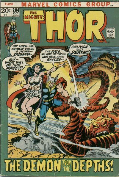Cover for Thor (Marvel, 1966 series) #204 [Regular Edition]