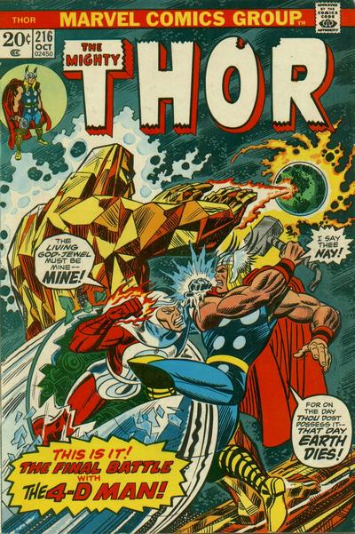Cover for Thor (Marvel, 1966 series) #216 [Regular Edition]