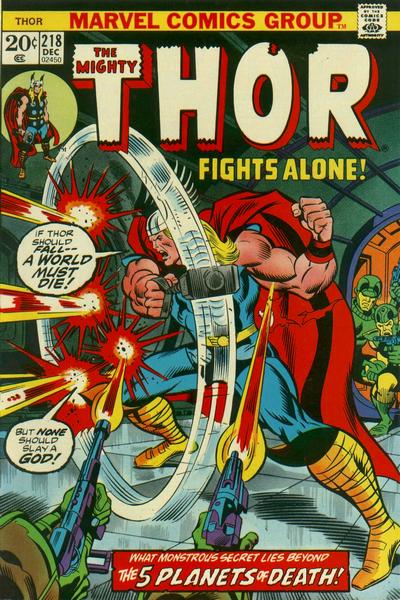 Cover for Thor (Marvel, 1966 series) #218