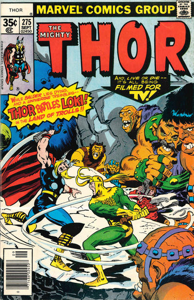 Cover for Thor (Marvel, 1966 series) #275 [Regular Edition]