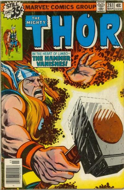 Cover for Thor (Marvel, 1966 series) #281 [Regular Edition]