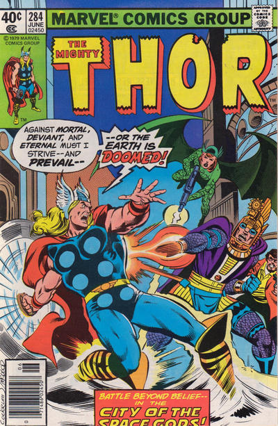 Cover for Thor (Marvel, 1966 series) #284 [Newsstand]