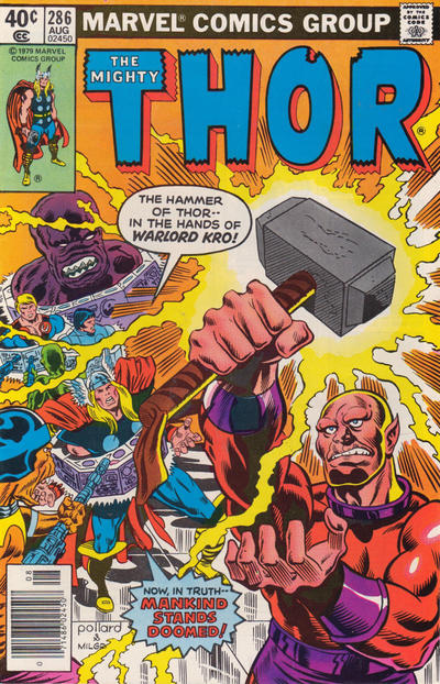 Cover for Thor (Marvel, 1966 series) #286 [Newsstand]