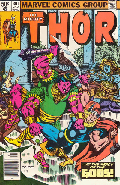 Cover for Thor (Marvel, 1966 series) #301 [Newsstand]