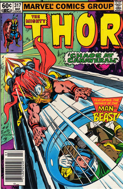 Cover for Thor (Marvel, 1966 series) #317 [Newsstand]